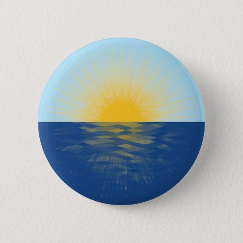 Sunrise over the Ocean New Beginnings Button