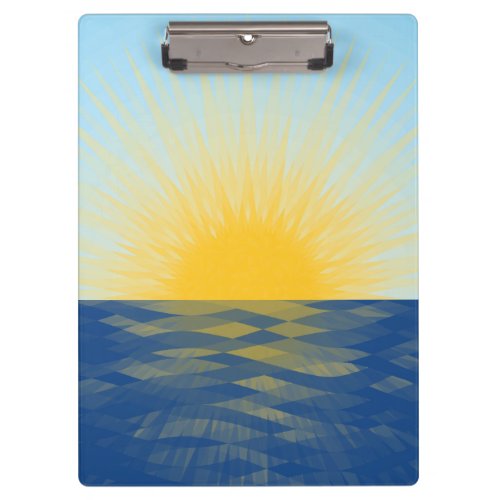 Sunrise over the Ocean New Beginnings Clipboard