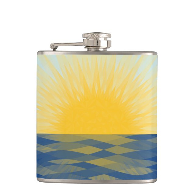 Sunrise over the Ocean New Beginnings Flask (Front)