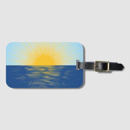 Sunrise over the Ocean New Beginnings Luggage Tag