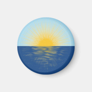 Sunrise over the Ocean New Beginnings Magnet