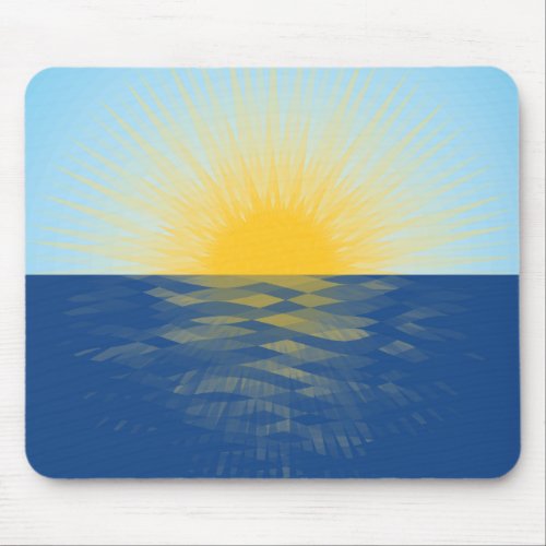 Sunrise over the Ocean New Beginnings Mouse Pad