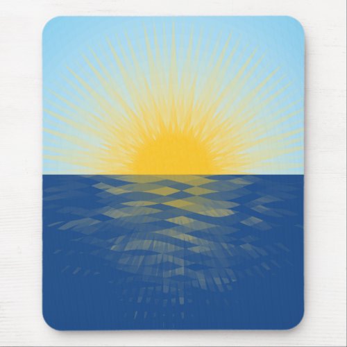 Sunrise over the Ocean New Beginnings Mouse Pad