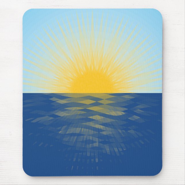 Sunrise over the Ocean New Beginnings Mouse Pad (Front)
