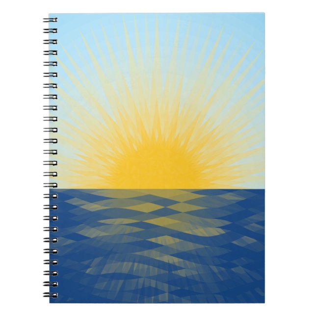 Sunrise over the Ocean New Beginnings Notebook (Front)