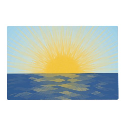 Sunrise over the Ocean New Beginnings Placemat