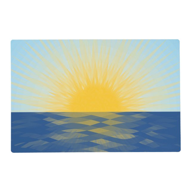Sunrise over the Ocean New Beginnings Placemat (Front)