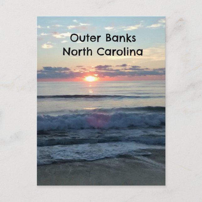 Sunrise over the Outer Banks of North Carolina Postcard (Front)