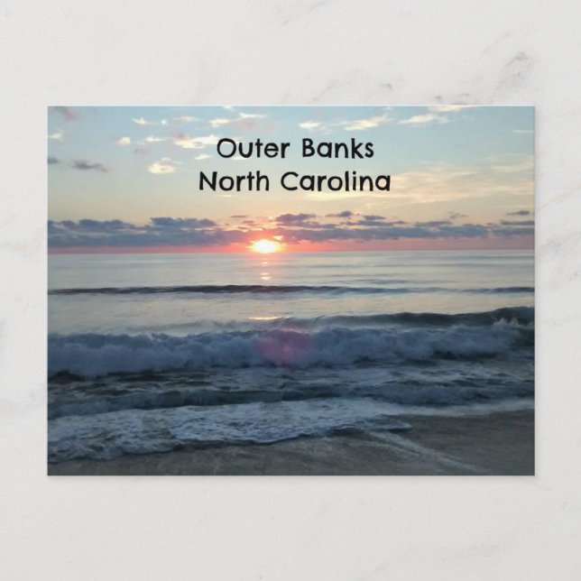 Sunrise over the Outer Banks of North Carolina Postcard (Front)