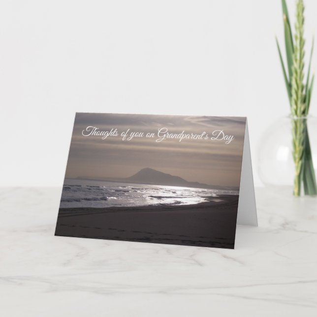 Sunrise Over The Sea Grandparents Day Greeting Card (Front)