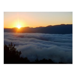Sunrise Over the Sea of Clouds Postcard