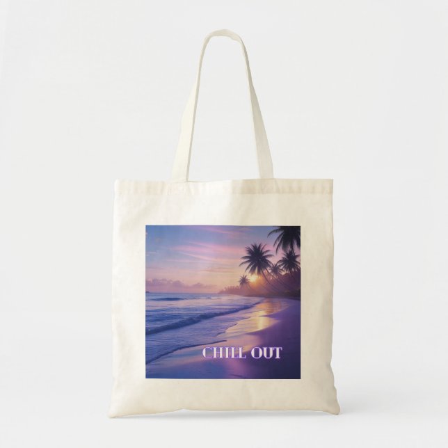 Sunrise Over the Shore – Plastic-Free Purpose Tote Bag (Front)