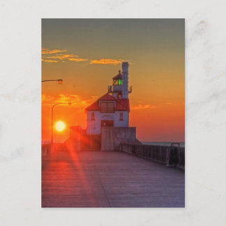 Sunrise over the South Pier Postcard