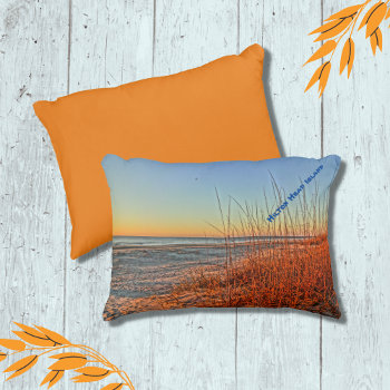 Sunrise Over The Surf! Hilton Head Island  Sc Decorative Pillow by Sozo4all at Zazzle