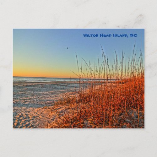 Sunrise Over The Surf Hilton Head Island SC Postcard