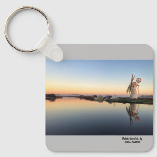 Sunrise over Thurne Keychain