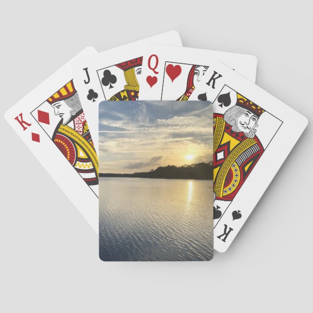 Sunrise Over Wildcat Lake Poker Cards (Back)