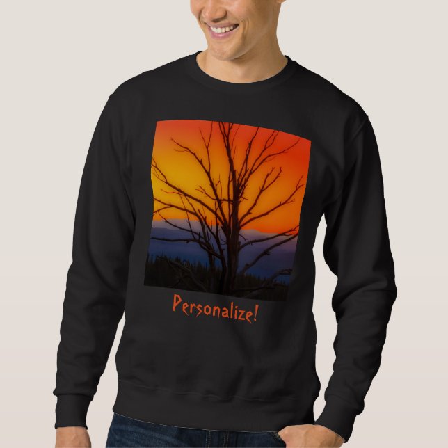 Sunrise Over Yellowstone National Park Design Sweatshirt (Front)