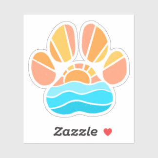 Sunrise Paw Sticker