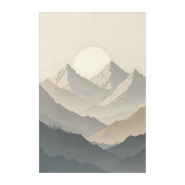 Sunrise Peaks Acrylic Print (Front)