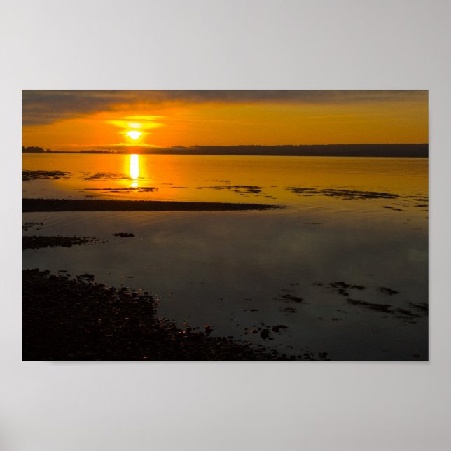 Sunrise, Penobscot Bay, Maine Poster (Front)