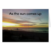 SUNRISE PHOTO-AS THE SUN COMES UP ON MY MIND (Front Horizontal)