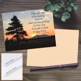 Sunrise Photograph Inspirational Gratitude Quote 