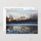 Sunrise Pond in Upstate New York Postcard (Front/Back)