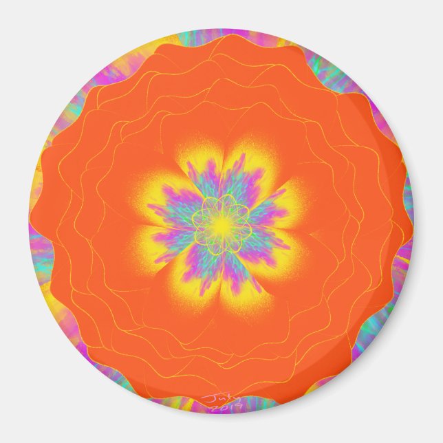 Sunrise Poppy by Power Flower Magnet (Front)