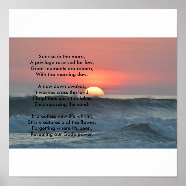 Sunrise poster (Front)