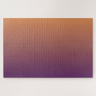 Sunrise - Purple to Peach Subtle Gradient Minimal Jigsaw Puzzle