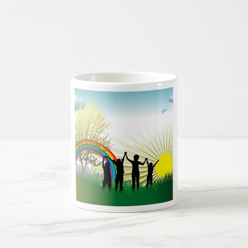 Sunrise Rainbow Children Coffee Mug