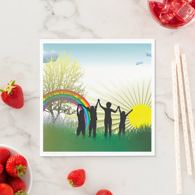 Sunrise Rainbow Children Napkins (Creator Uploaded)