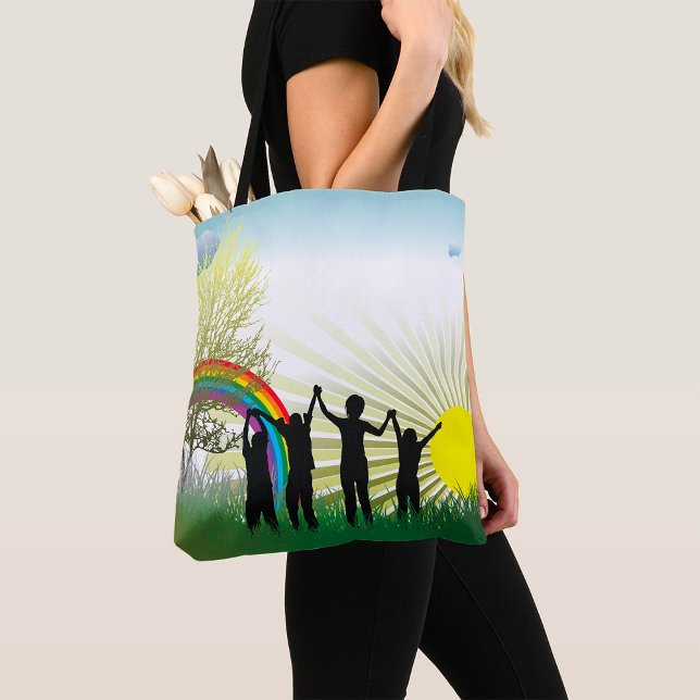 Sunrise Rainbow Children Tote Bag (Creator Uploaded)