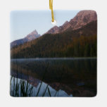 Sunrise Reflection at String Lake I Ceramic Ornament