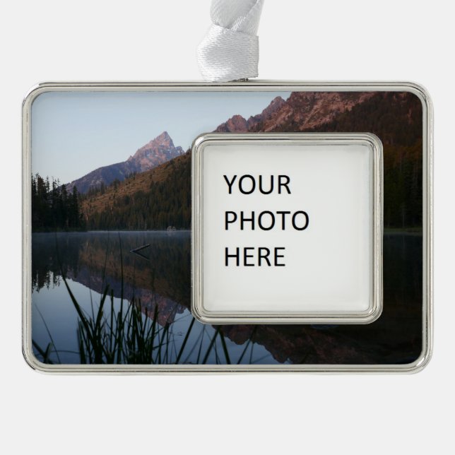 Sunrise Reflection at String Lake I Christmas Ornament (Front)