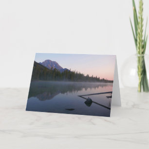 Sunrise Reflection at String Lake II Card