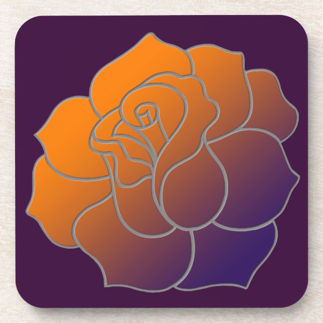 Sunrise Rose Coasters (Front)