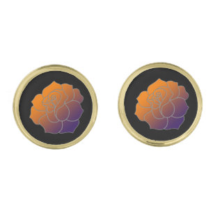 Sunrise Rose Cufflinks
