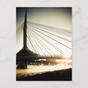 Sunrise Saint Boniface Bridge 02 Postcard