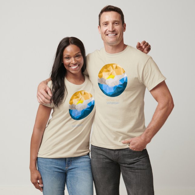 Sunrise Saturday Fine Jersey V-neck T-Shirt (Unisex)