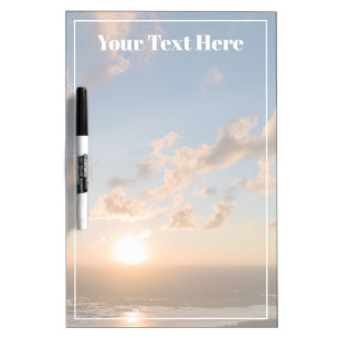Sunrise Scenic Cloudy Blue Sky Nature Photography Dry Erase Board