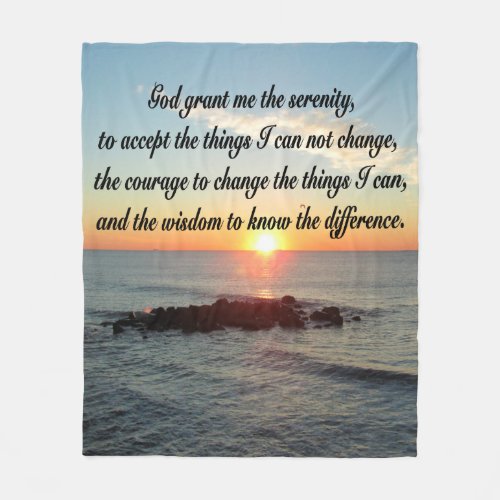 SUNRISE SERENITY PRAYER FLEECE BLANKET