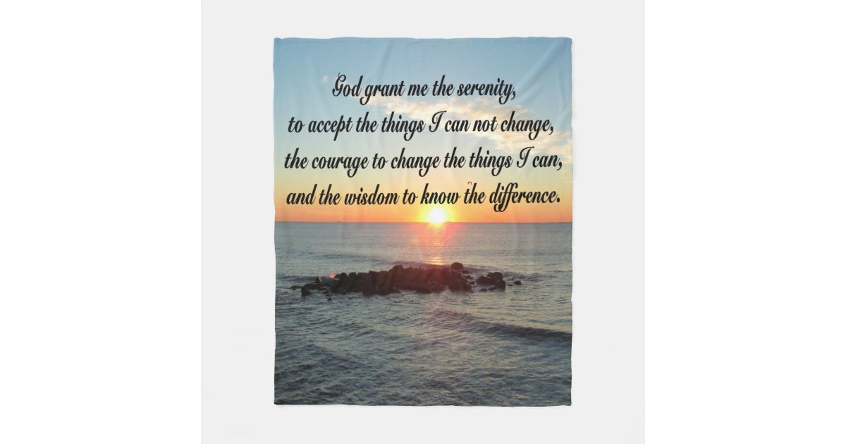 SUNRISE SERENITY PRAYER FLEECE BLANKET Zazzle