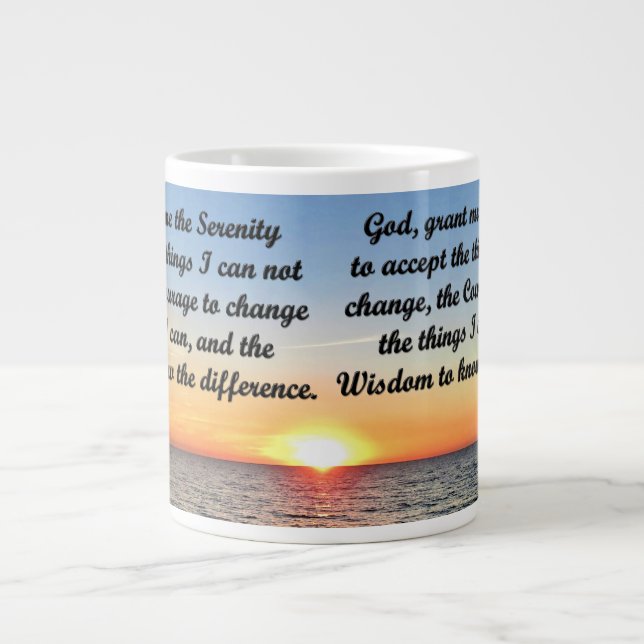 SUNRISE SERENITY PRAYER MUG (Front)