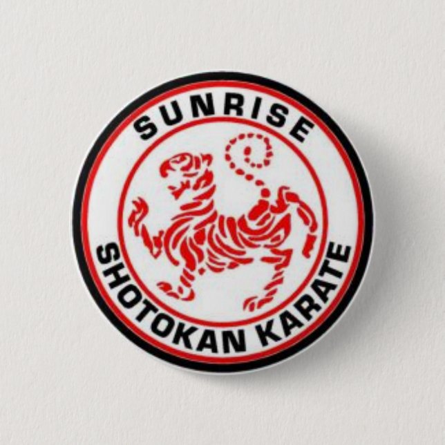 Sunrise Shotokan Karate Badges Button (Front)
