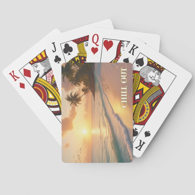 Sunrise Shuffle – Care About the Coastline Poker Cards (Back)