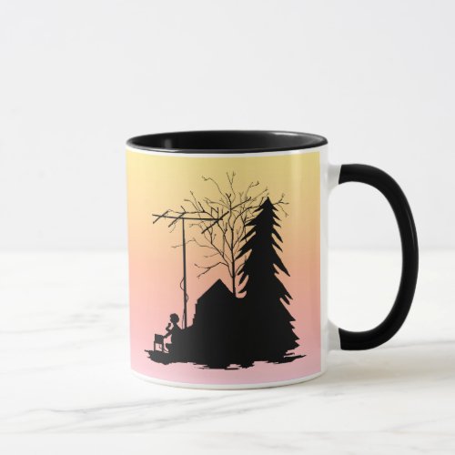 Sunrise Silhouette Ham Radio Mug