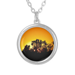Sunrise Silver Plated Necklace