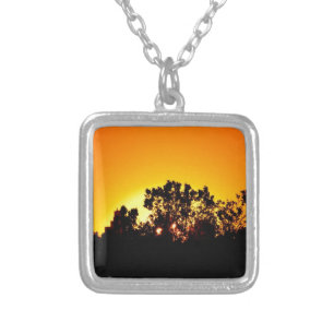 Sunrise Silver Plated Necklace
